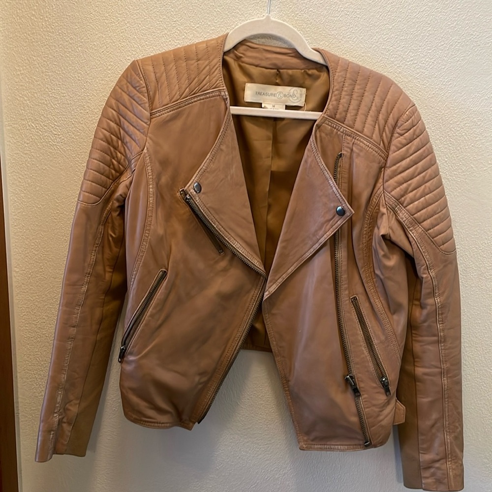 Genuine Leather Moto Jacket
